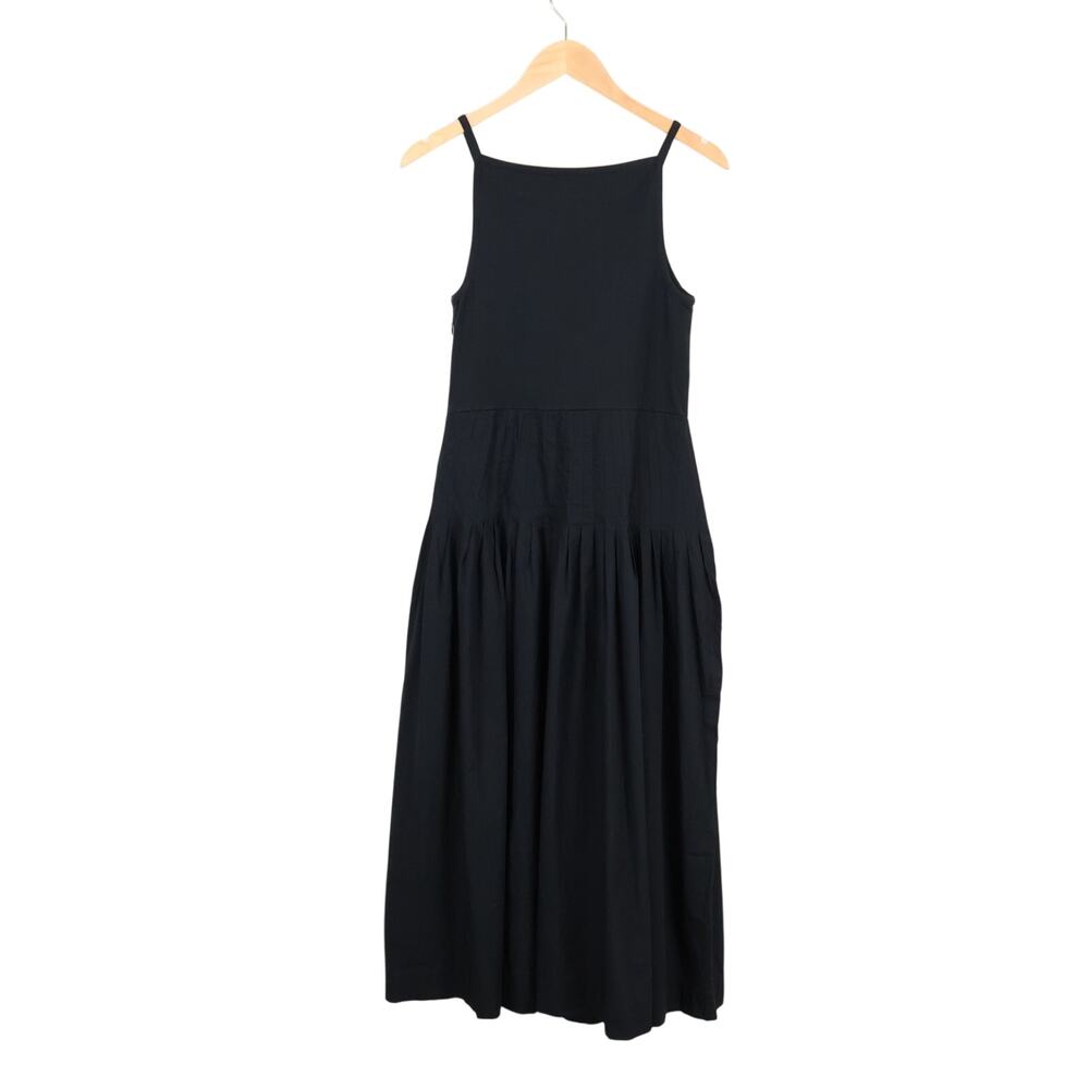 J.Crew Pintuck Mixy Midi Dress Black Size Medium NWOT - Picture 7 of 8